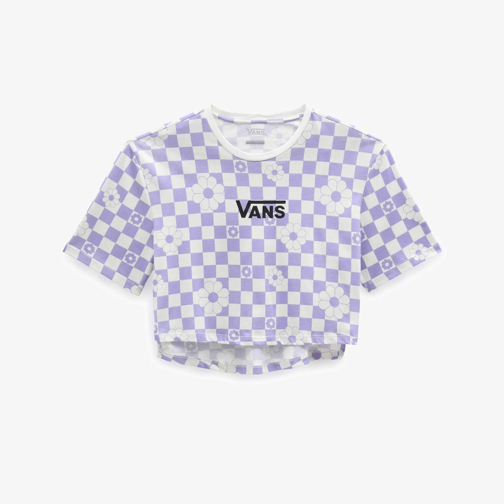 T-shirt Vans Floral Checker Crop T-shirt (Sweet Lavender) vue de face