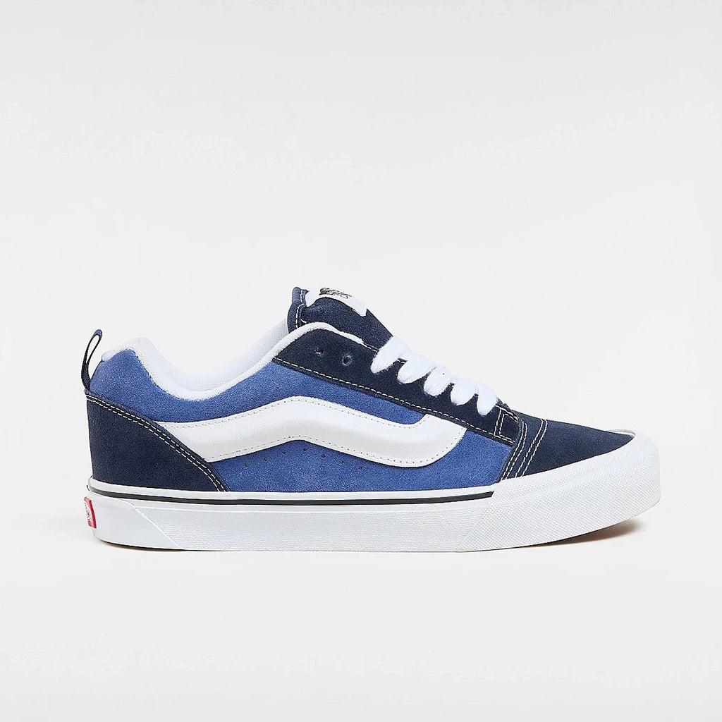 Chaussures Vans Knu Skool Navy White vue de profil extérieur