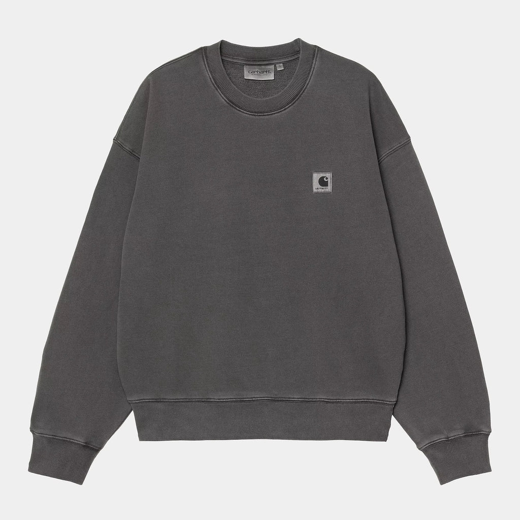 Pull pour fille Carhartt WIP Nelson Graphite vue de face