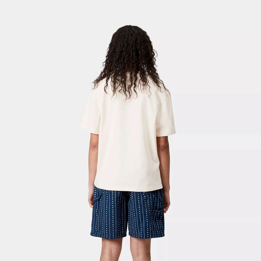 S/S W' Ingo T-shirt Undyed Carhartt WIP vu de dos porté par un mannequin