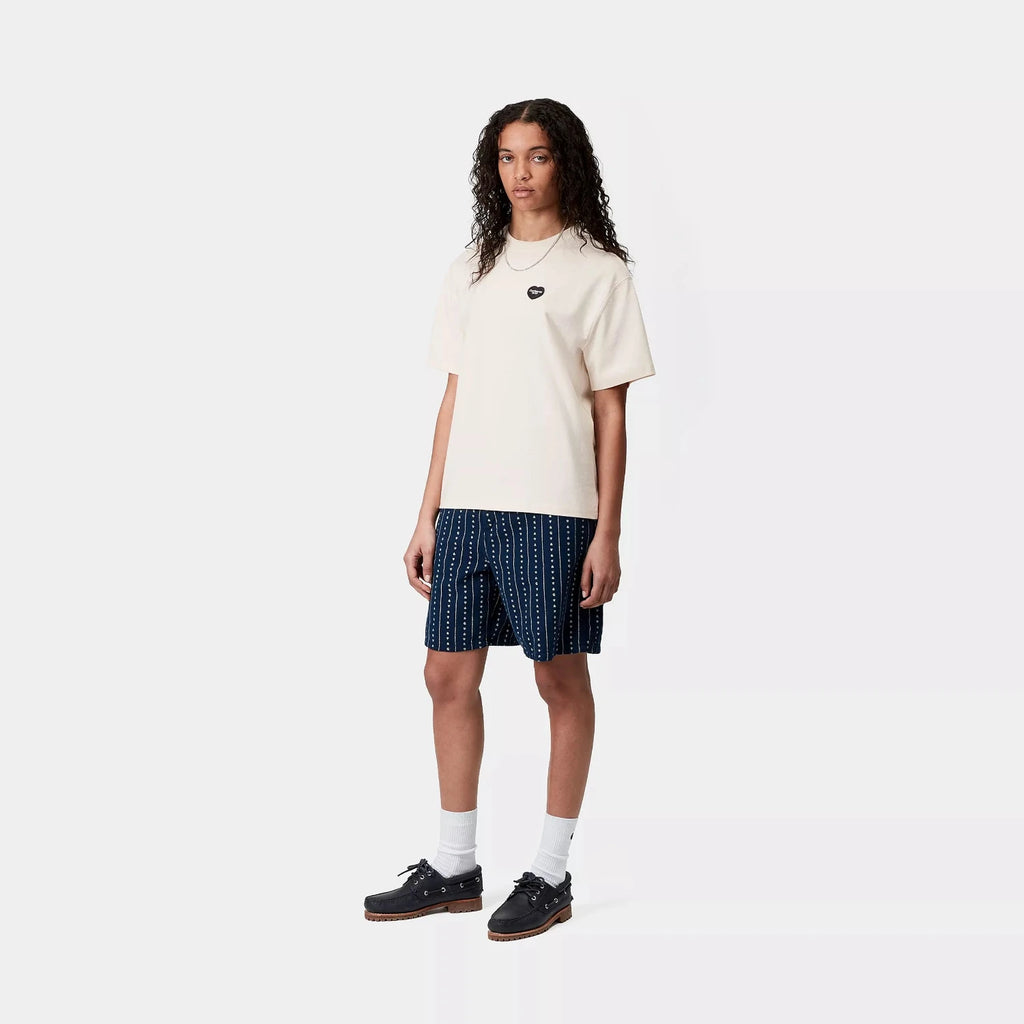 S/S W' Ingo T-shirt Undyed Carhartt WIP vu de face porté par un mannequin vu en entier