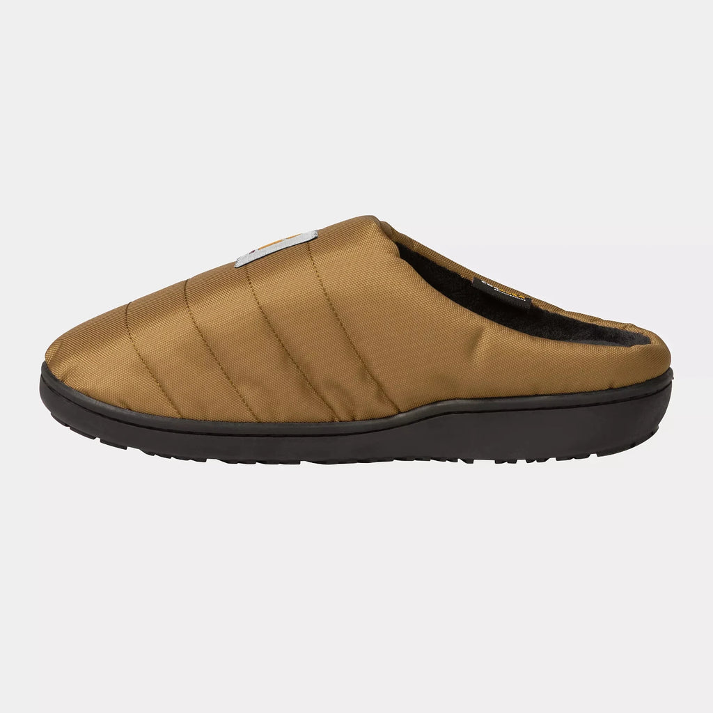 Pantoufles Carhartt WIP x SUBU Slippers en couleur Hamilton Brown vue de porfil intérieur