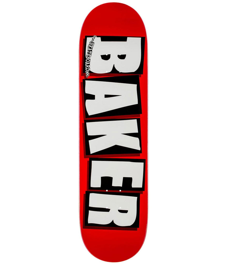 BAKER SKATEBOARDS TEAM BRAND LOGO DECK WHITE (8.0")