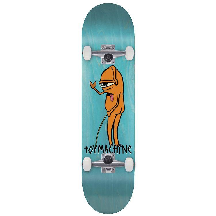 TOY MACHINE COMPLETE SKATEBOARD PEE SECT (7.63")