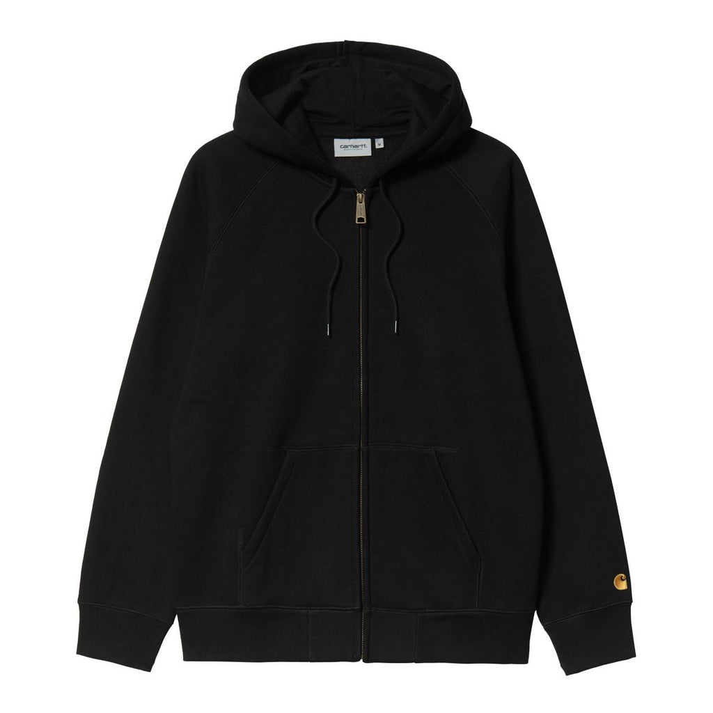 Carhartt WIP Hooded Chase Jacket (Black/Gold)