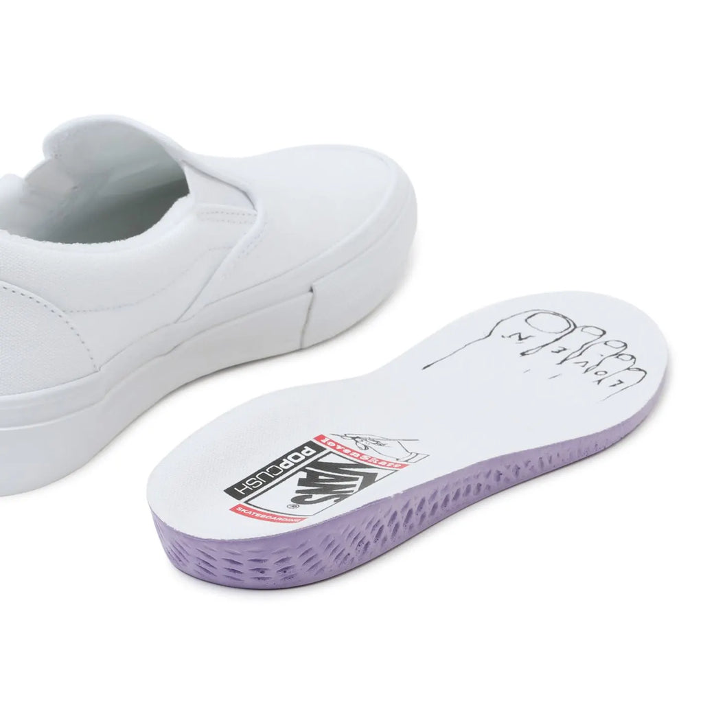 Vans x Lovenskate Skate Slip on shoes (White/White)