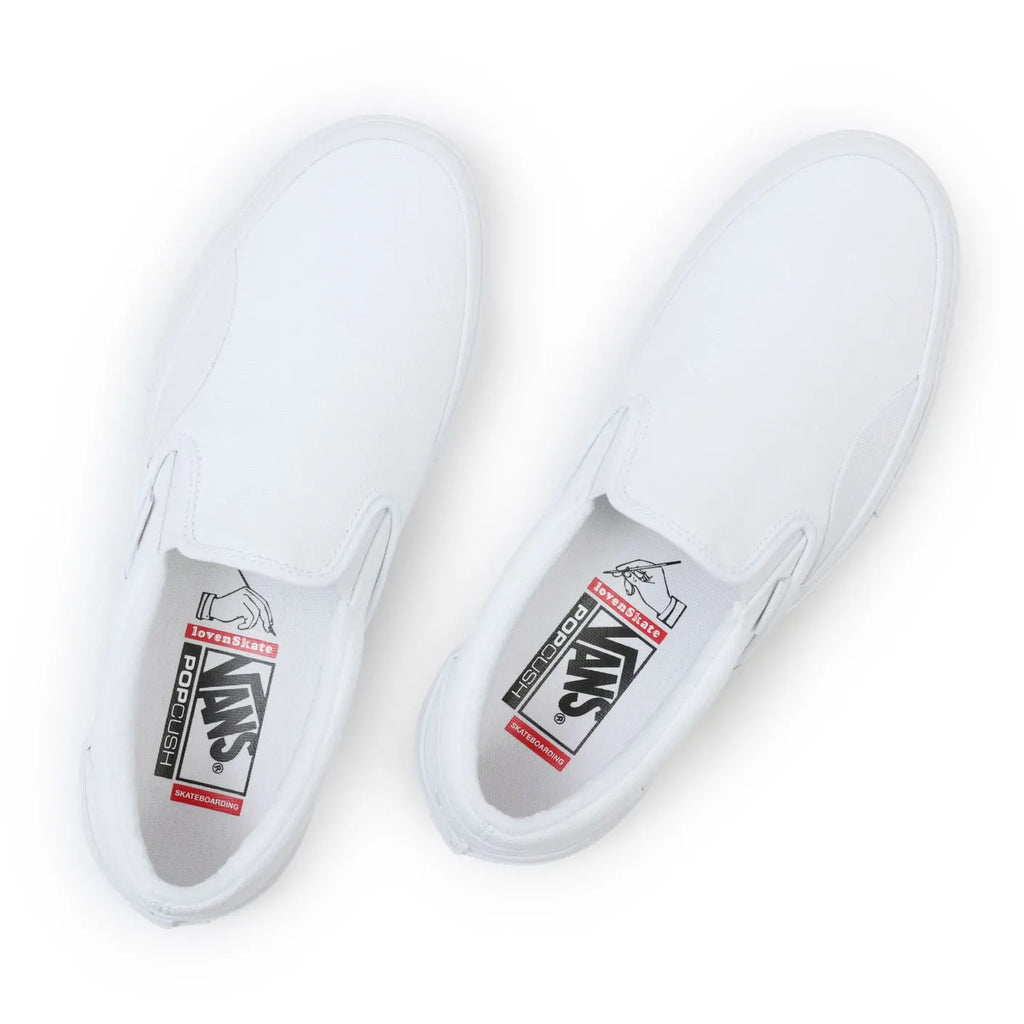 Vans x Lovenskate Skate Slip on shoes (White/White)