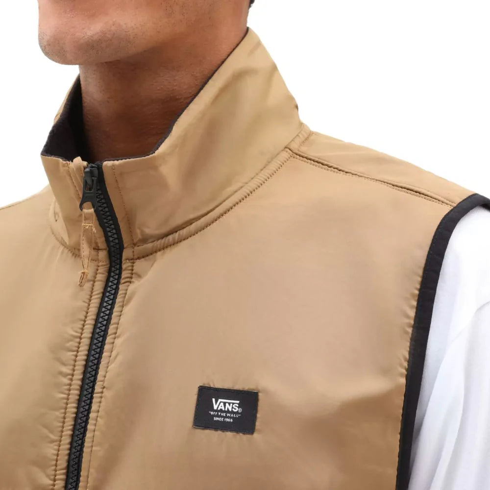 Vans Thatcher Vest Polar Cardigan (Black/Brown)